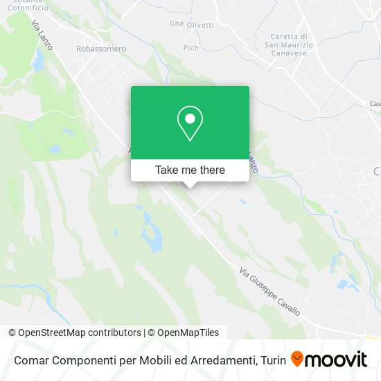 Comar Componenti per Mobili ed Arredamenti map