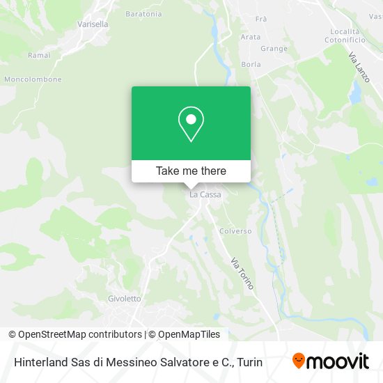 Hinterland Sas di Messineo Salvatore e C. map