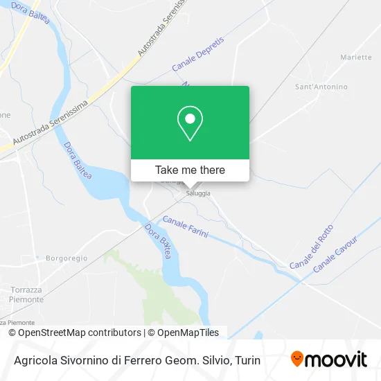 Agricola Sivornino di Ferrero Geom. Silvio map