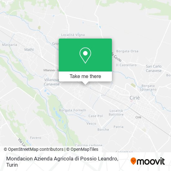 Mondacion Azienda Agricola di Possio Leandro map