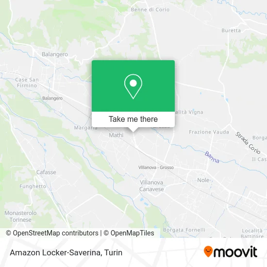 Amazon Locker-Saverina map