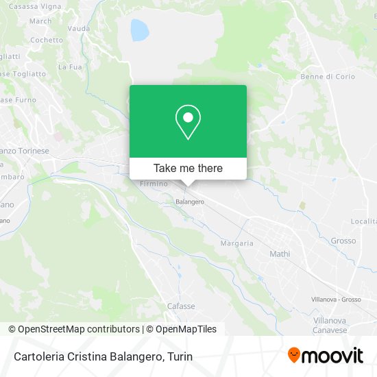 Cartoleria Cristina Balangero map