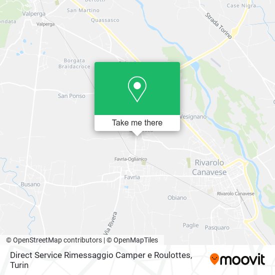 Direct Service Rimessaggio Camper e Roulottes map