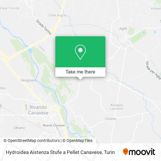Hydroidea Aistenza Stufe a Pellet Canavese map