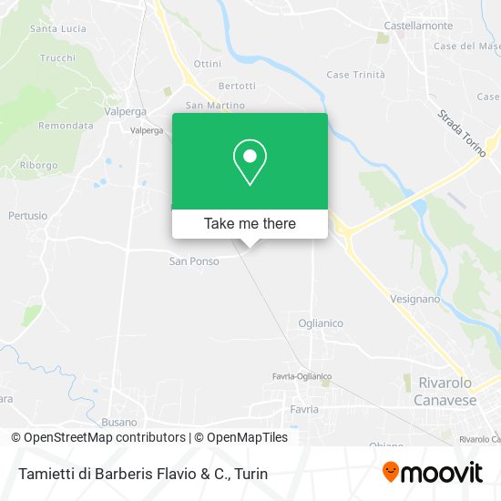Tamietti di Barberis Flavio & C. map