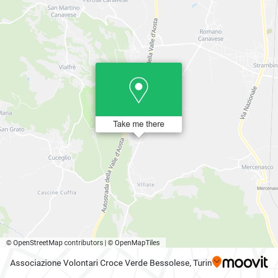 Associazione Volontari Croce Verde Bessolese map