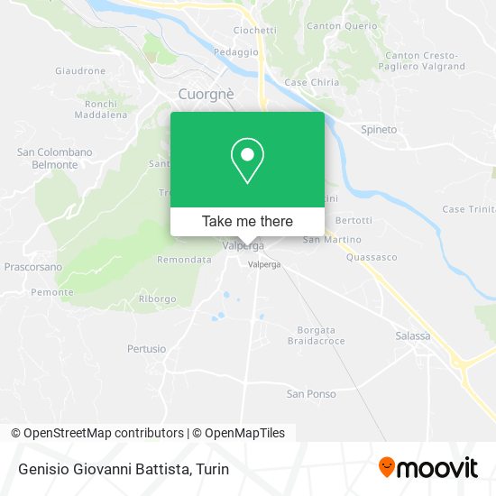 Genisio Giovanni Battista map