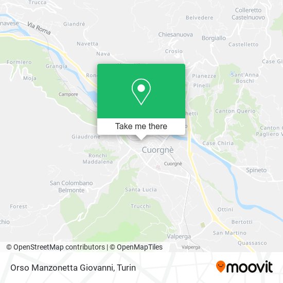 Orso Manzonetta Giovanni map