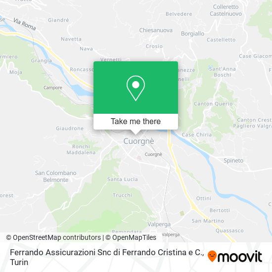 Ferrando Assicurazioni Snc di Ferrando Cristina e C. map