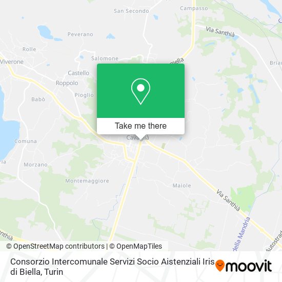 Consorzio Intercomunale Servizi Socio Aistenziali Iris di Biella map
