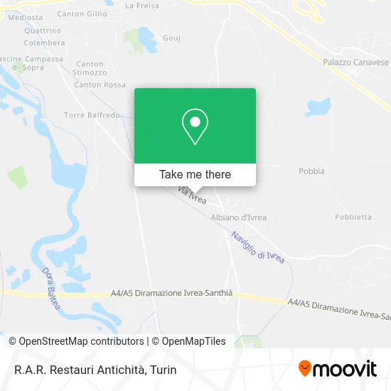 R.A.R. Antique Restoration map