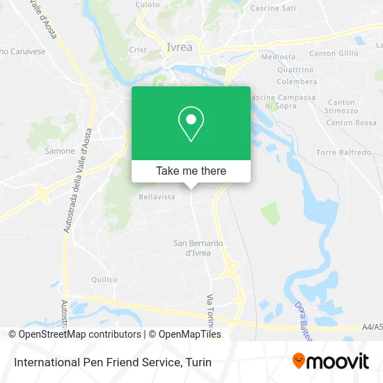 International Pen Friend Service map
