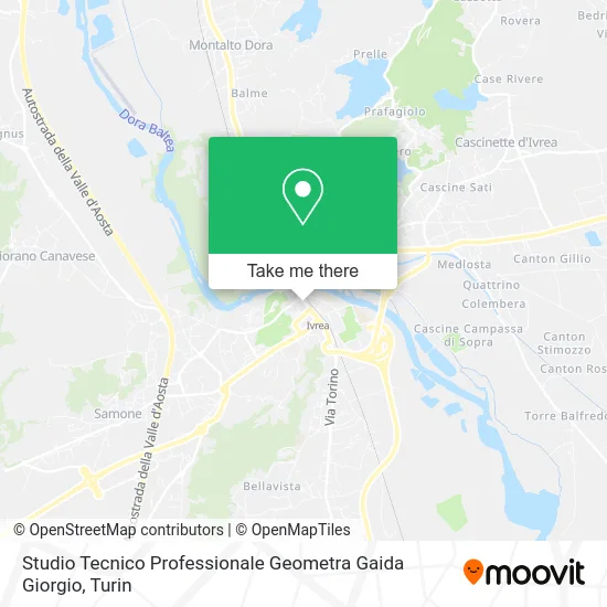 Studio Tecnico Professionale Geometra Gaida Giorgio map