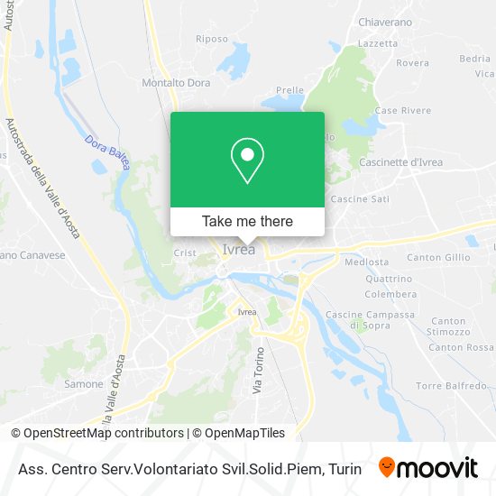 Ass. Centro Serv.Volontariato Svil.Solid.Piem map