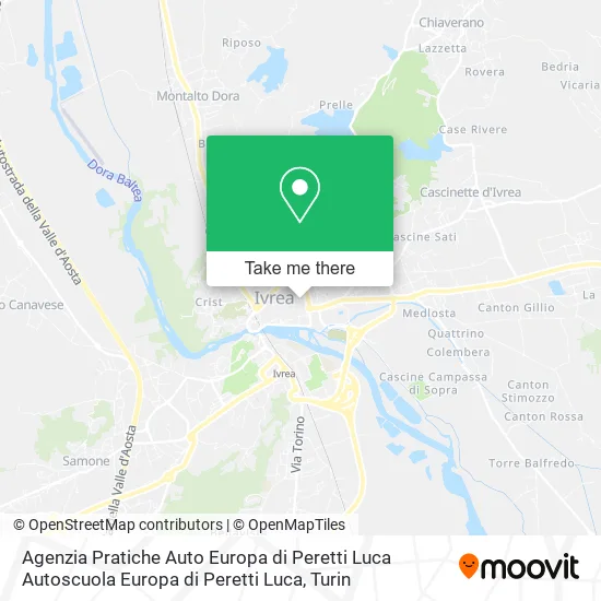 Agenzia Pratiche Auto Europa di Peretti Luca Autoscuola Europa di Peretti Luca map