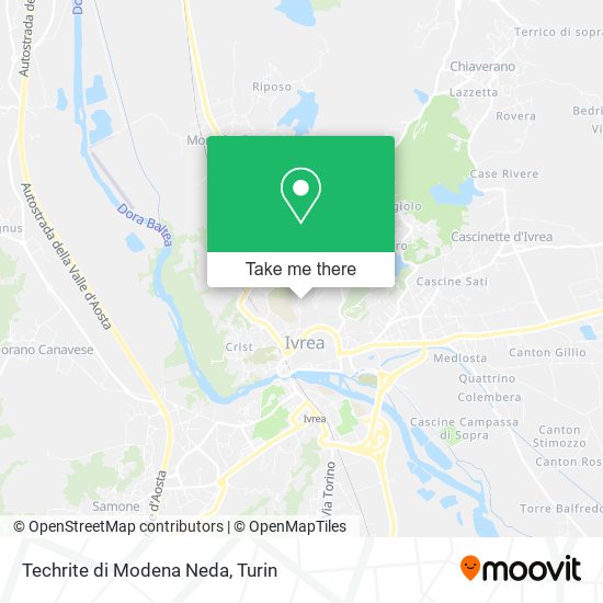 Techrite di Modena Neda map