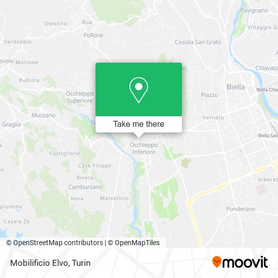 Mobilificio Elvo map