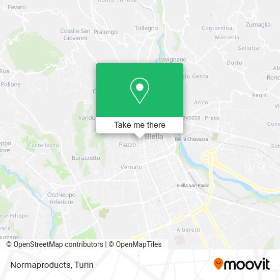 Normaproducts map