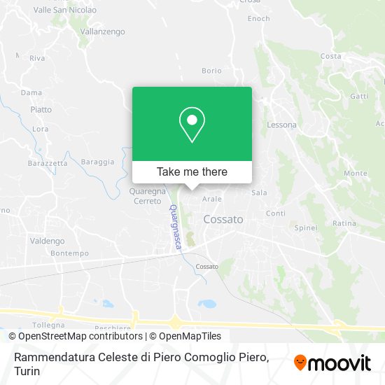 Rammendatura Celeste di Piero Comoglio Piero map
