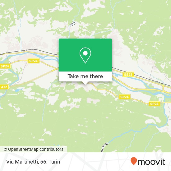 Via Martinetti, 56 map