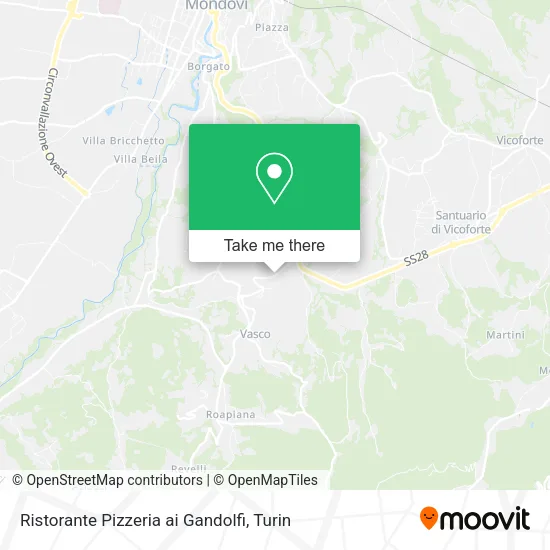Ristorante Pizzeria ai Gandolfi map