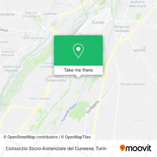 Consorzio Socio-Aistenziale del Cuneese map