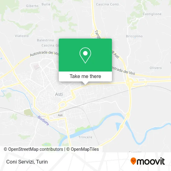 Coni Servizi map