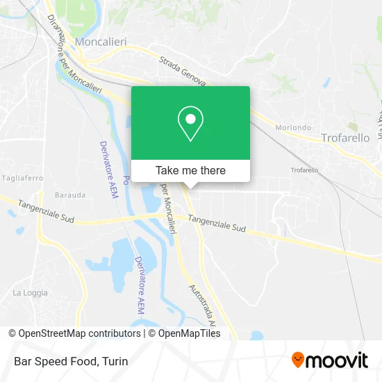 Bar Speed Food map
