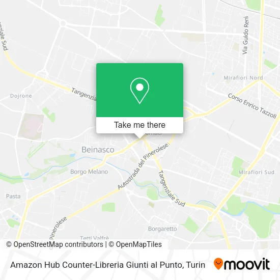 Amazon Hub Counter-Libreria Giunti al Punto map