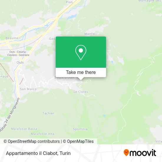 Appartamento il Ciabot map