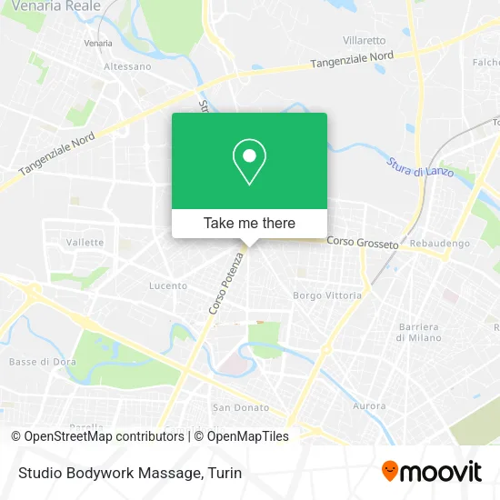 Studio Bodywork Massage map