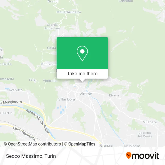 Secco Massimo map