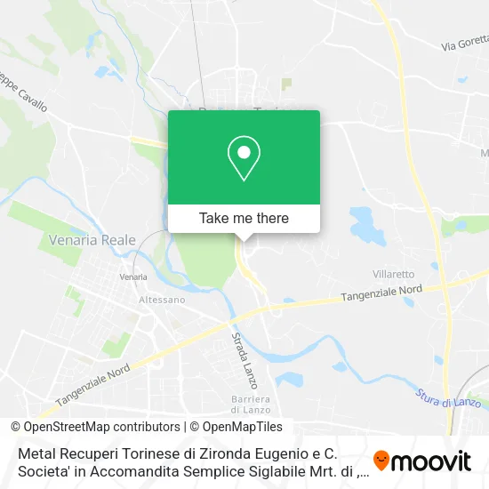 Metal Recuperi Torinese di Zironda Eugenio e C. Societa' in Accomandita Semplice Siglabile Mrt. di map