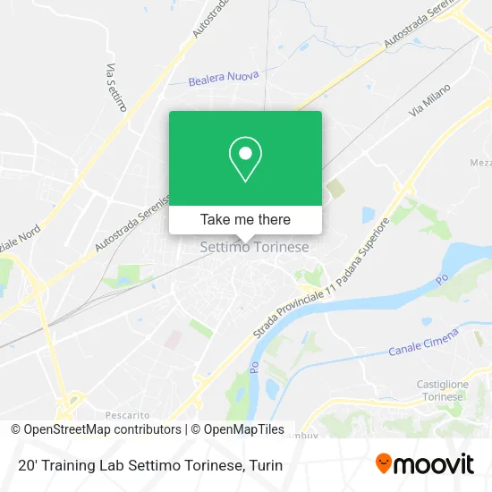 20' Training Lab Settimo Torinese map