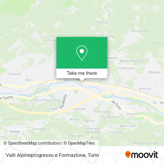 Valli Alpineprogresso e Formazione map