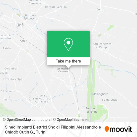 Sined Impianti Elettrici Snc di Filippini Alessandro e Chiadò Cutin G. map