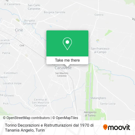 Torino Decorazioni e Ristrutturazioni dal 1970 di Tanania Angelo map