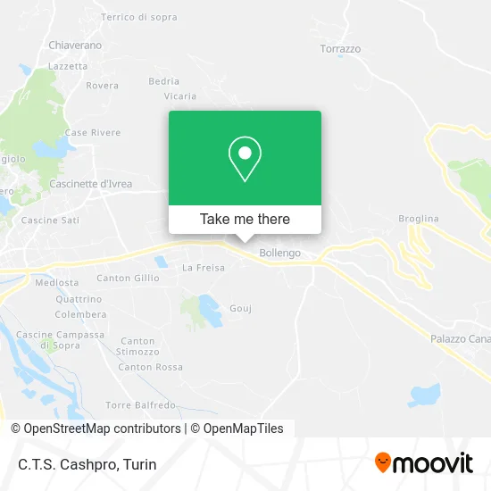 C.T.S. Cashpro map