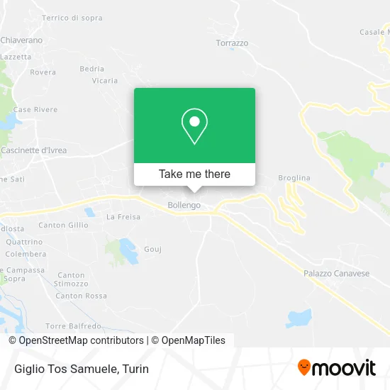 Giglio Tos Samuele map