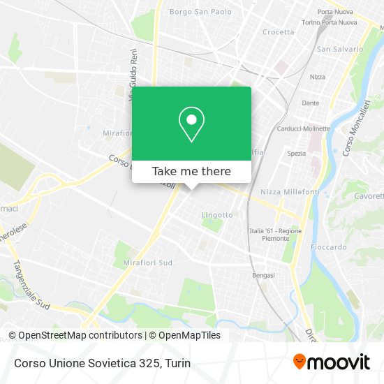 Corso Unione Sovietica 325 map
