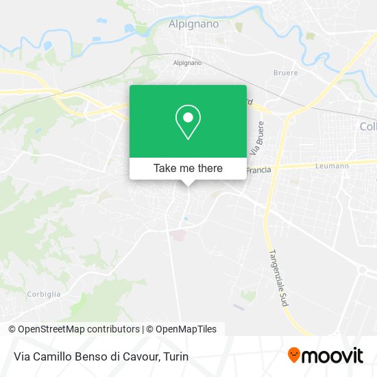 Via Camillo Benso di Cavour map