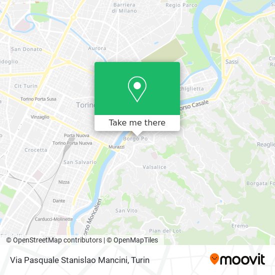 Via Pasquale Stanislao Mancini map