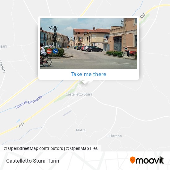 Castelletto Stura map