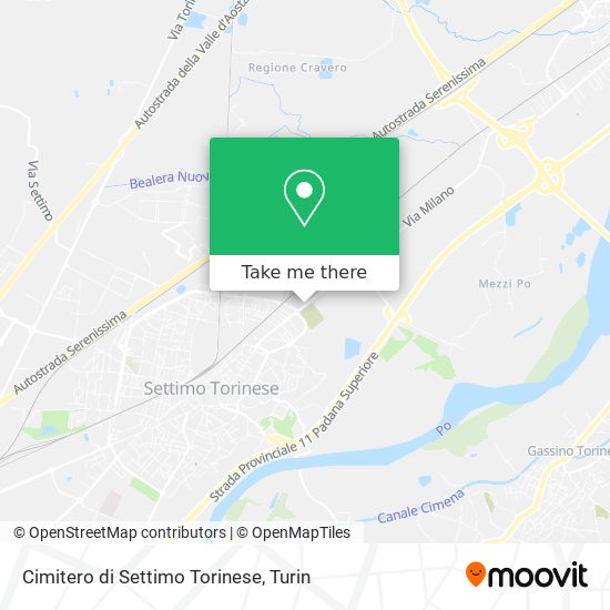 Cimitero di Settimo Torinese map