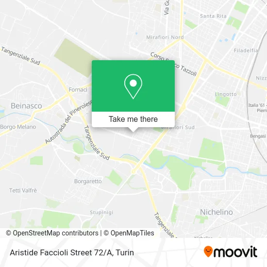 Aristide Faccioli Street 72/A map