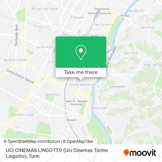 UCI CINEMAS LINGOTTO (Uci Cinemas Torino Lingotto) map
