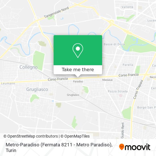 Metro-Paradiso (Fermata 8211 - Metro Paradiso) map