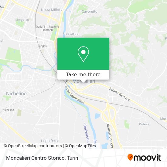 Moncalieri Centro Storico map