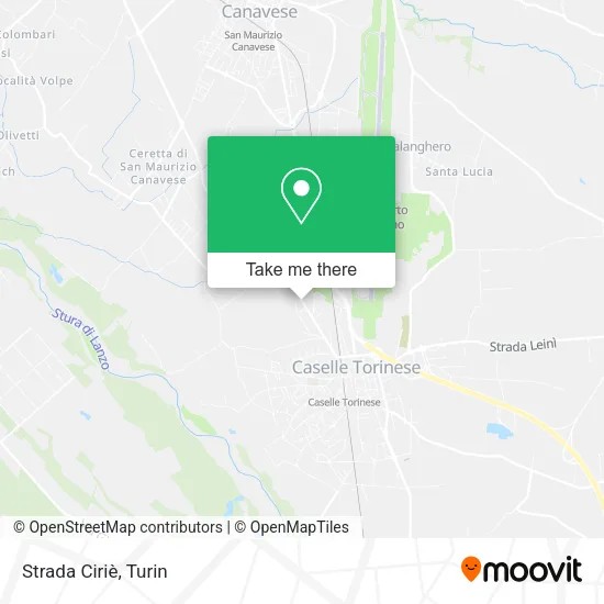 Strada Ciriè map