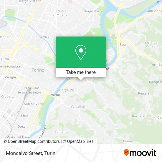 Moncalvo Street map